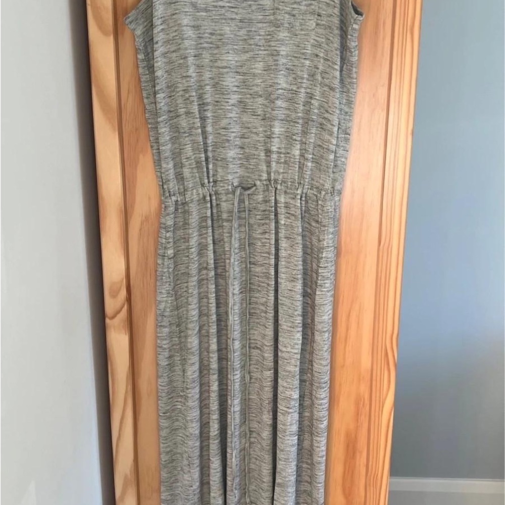 Next Gray Crew Neck Sleeveless Maxi Dress